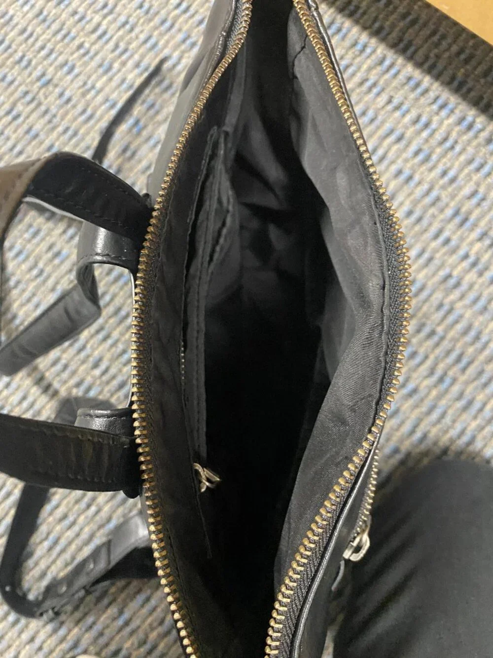 Freshly Picked Minimal Diaper Bag - Onyx: Faux Leather, Backpack